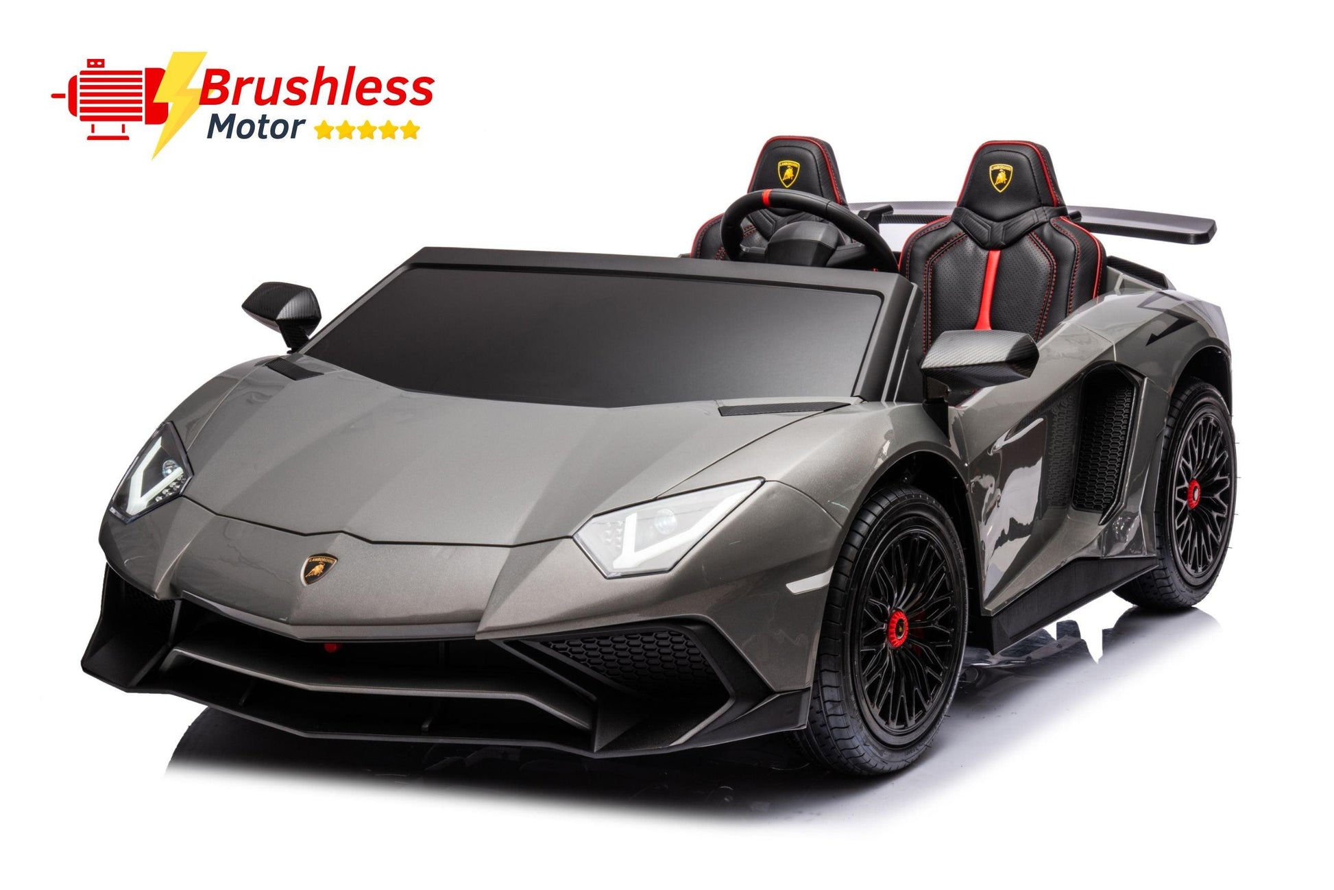 24V Lamborghini Aventador 2 Seater Ride On Car for Kids: Advanced Brushless Motor & Differential for High-Octane Fun-14