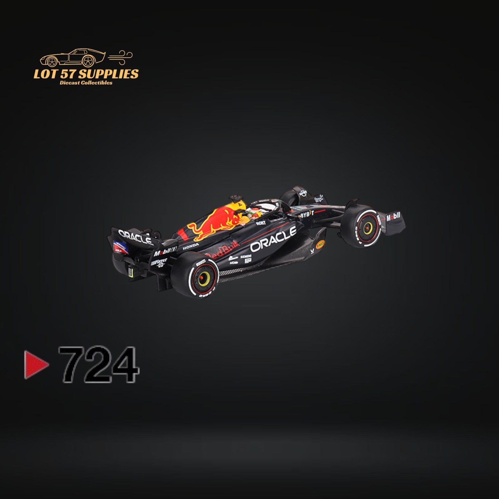 (Pre-Order) Mini-GT Oracle Red Bull Racing RB19 #1 Max Verstappen 2023 F1 2023 Bahrain GP Winner #724 1:64 MGT00724-1