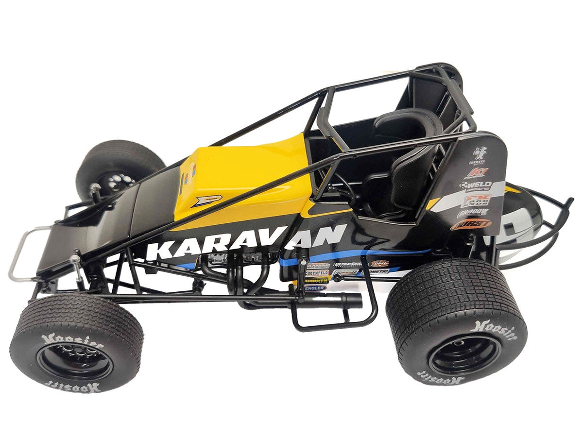 Winged Sprint Car #9 Kasey Kahne "Karavan - Fuel Me" Kasey Kahne Racing "World of Outlaws" (2023) 1/18 Diecast Model Car by ACME-2