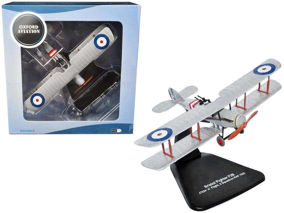 Bristol F2B Fighter Plane "J7624 'A' Flight 2 Squadron RAF" (1925) "Oxford Aviation" Series 1/72 Diecast Model Airplane by Oxford Diecast-0