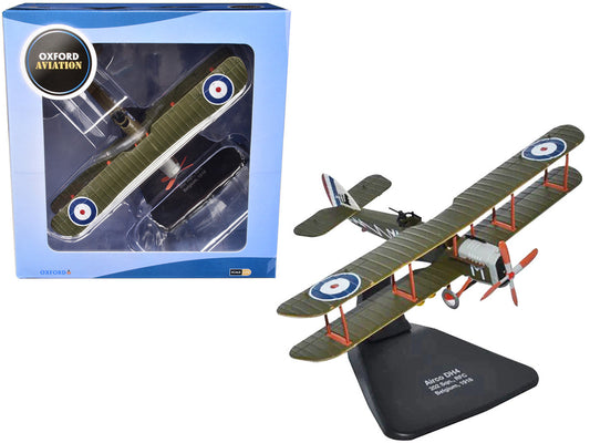 Airco DH4 Bomber Plane "202 Squadron RFC" (1918) "Oxford Aviation" Series 1/72 Diecast Model Airplane by Oxford Diecast-0