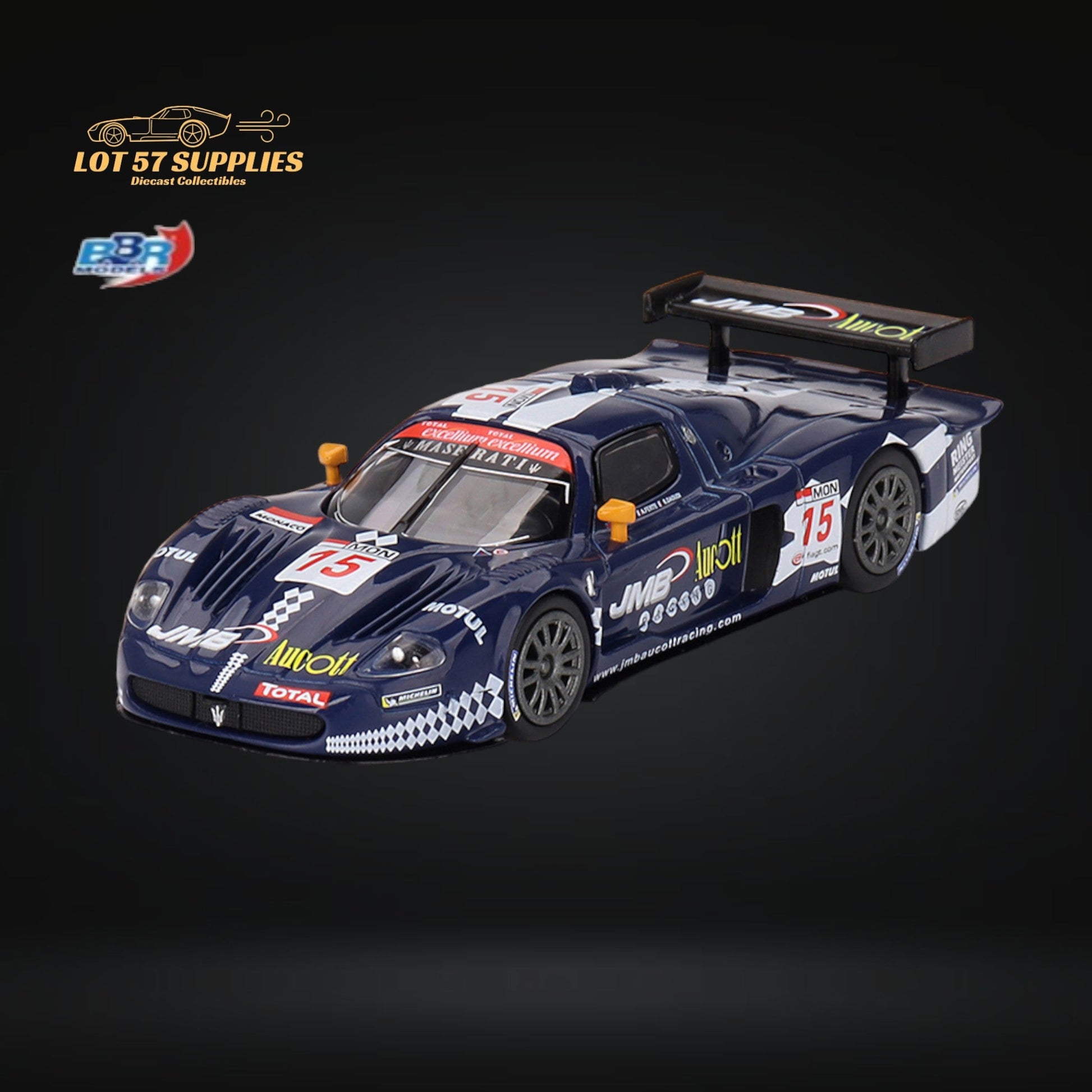 BBR64 Maserati MC12 Competizione #15 JMB Racing 2008 FIA 24Hr of Spa 1:64 BBRDIE6424-1