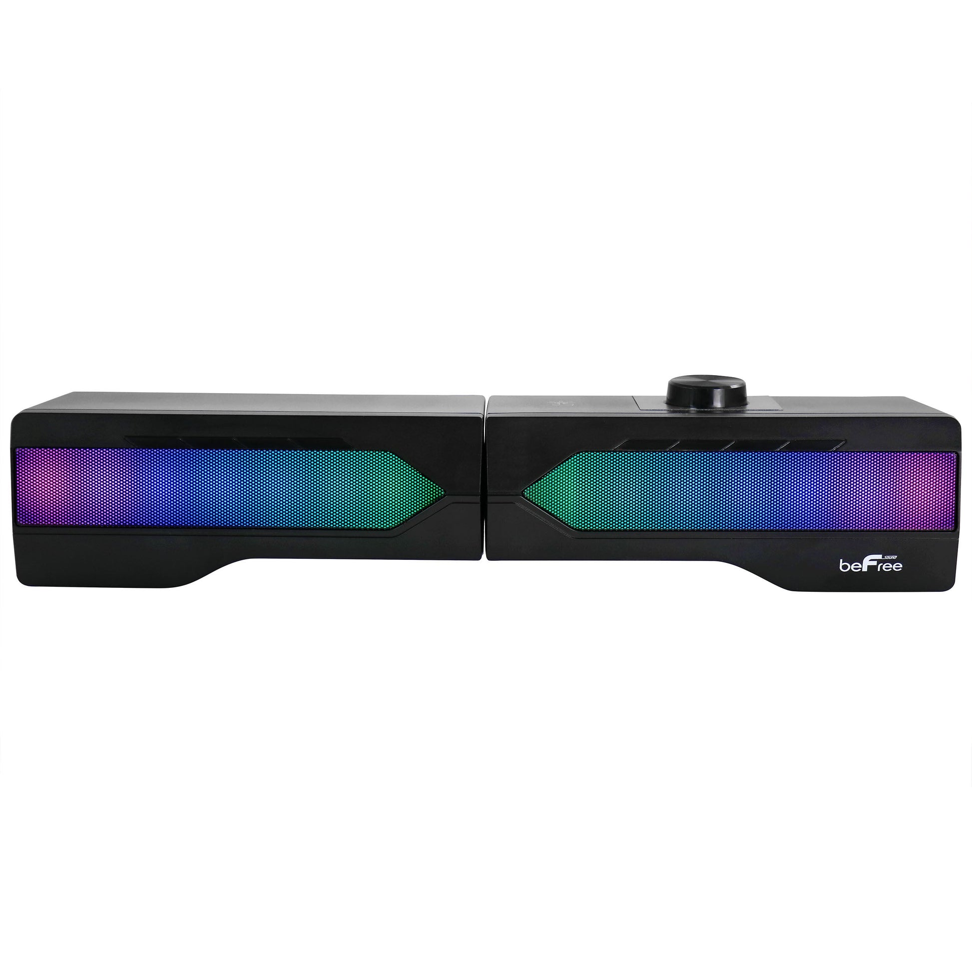 beFree Sound Gaming Dual Soundbar with RGB LED Lights