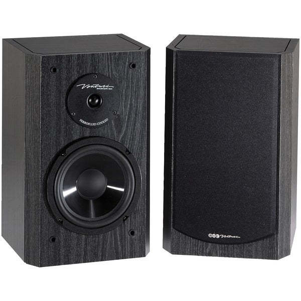 BIC America DV62SIB Venturi DV62si 6-1/2-In. Indoor 2-Way Bookshelf/Surround Sound Speakers, 175 Watts, Black