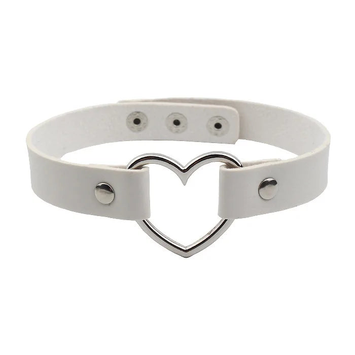 Stainless Steel Heart Choker