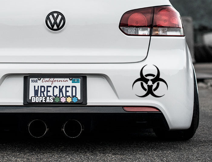 Biohazard Bumper Car Sticker-0