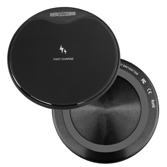 5Core Wireless Charging Pad 15W Qi-Certified Fast Phone Charging Mat Cargador Inalámbrico Para-0