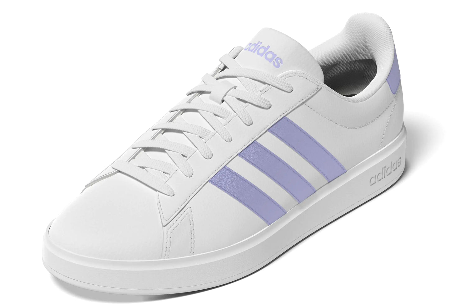 adidas Women's Grand Court 2.0 Tennis Shoe 6 White/Blue Spark Met./Blue Spark