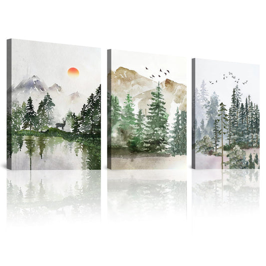 Marble Picture Frame, Canvas Wall Art, 3 Piece (12inX16in), Wall Decor for Bedroom, Minimalist Framed Boho Wall Art Decor for Dining Room Bedroom Bathroom Canvas Artwork Paintings.