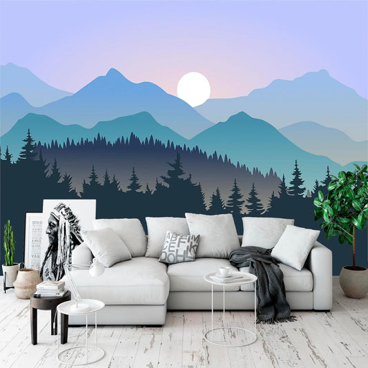 Large Silk Wall Murals, Cloud Wallpaper, 155in(W) x103in(H). Brings Luxury and Elegance to Interior Spaces. Perfect for Kids' Room, Living Room, Office, and Bedroom.