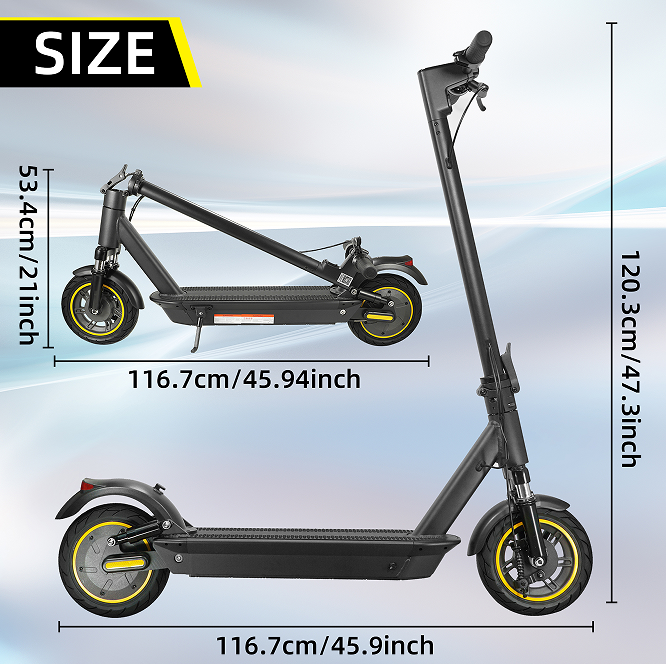 Electric folding scooter 350W motor 25km / h speed load 120kg climb 15-20 range 25-30km LED lighting application connection