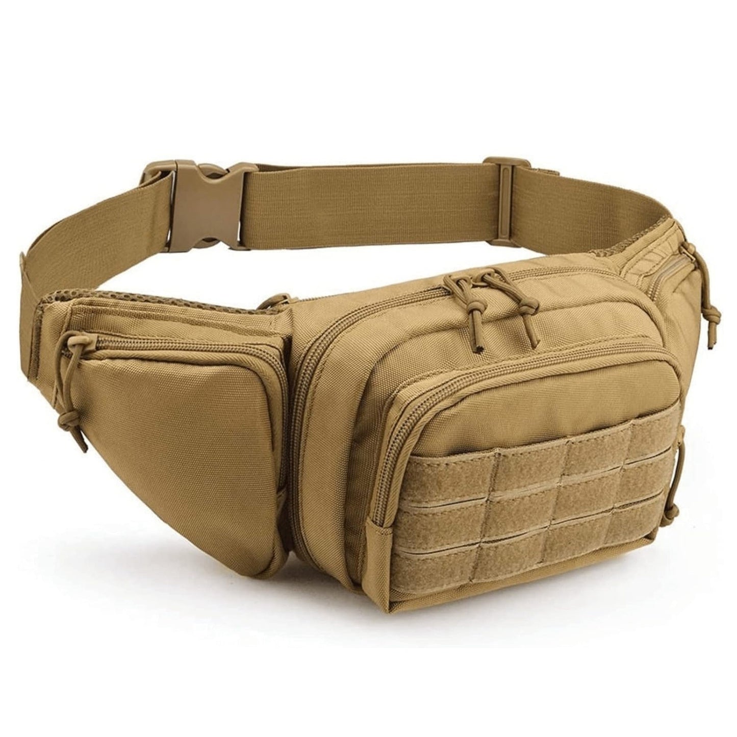 Tactical Fanny Pack For Men Concealed Carry Bag Military Waist Bag Traveling Waist Pouch with Adjustable Strap Quick Release for Camping Hiking