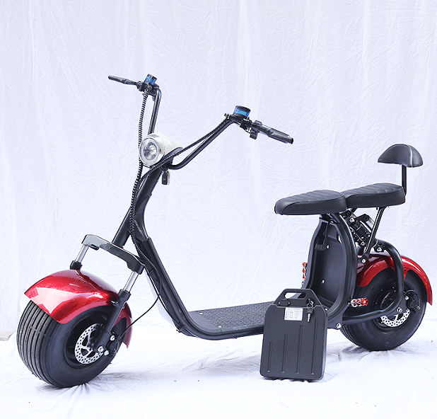 two-wheel electric motorcycle.  Three gear speed red 25 / 45 / 68 km/h load 200kg driving 35-90km travel motorcycle, medium size motorcycle, heavy motorcycle, adults common