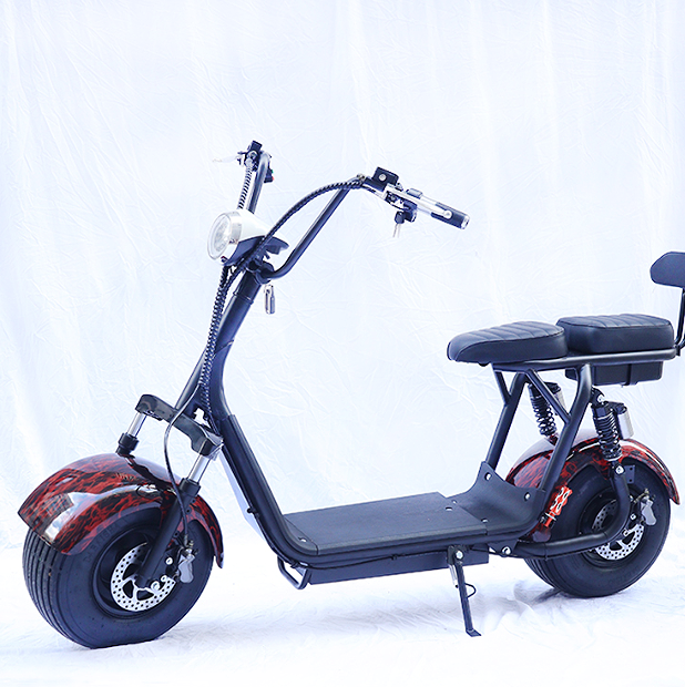 two-wheel electric motorcycle.  Three gear speed red 25 / 45 / 68 km/h load 200kg driving 35-90km travel motorcycle, medium size motorcycle, heavy motorcycle, adults common