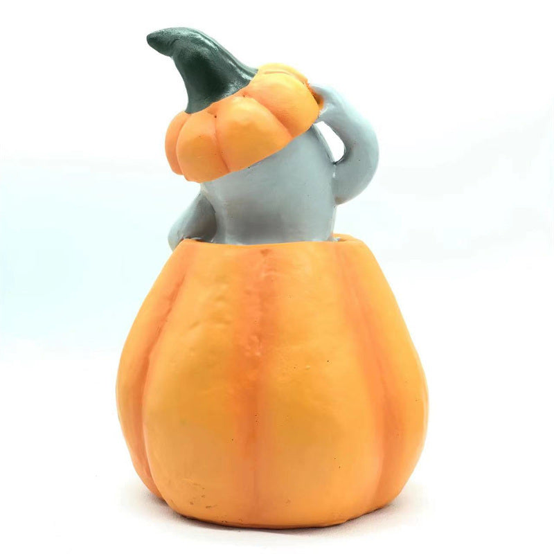 Halloween Ornament 2022,New Halloween Pumpkin Festive Expression Atmosphere Decorations Home Garden Ghost Ornament