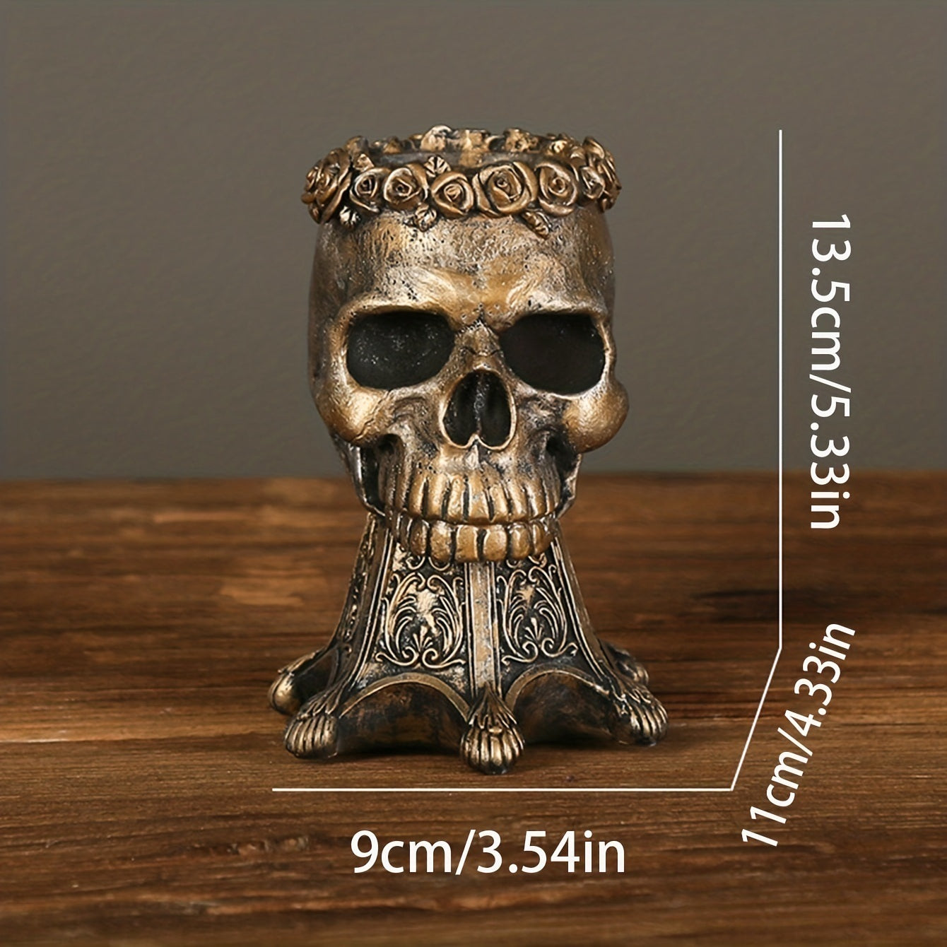 1pc Halloween Vase,Halloween Decoration Party Skull Design Flower Pot, Human Planter Container For Home Office Desk Decoration, Pot Plant Bowl Desktop Storage,homne Decor