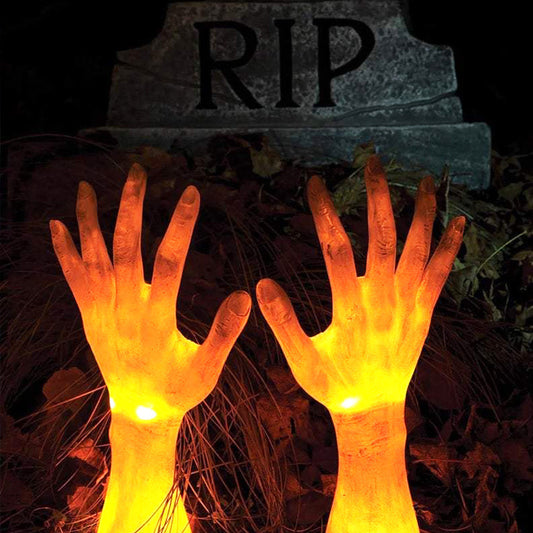 Solar Devil Hand Claw Resin Ornament Halloween Decoration