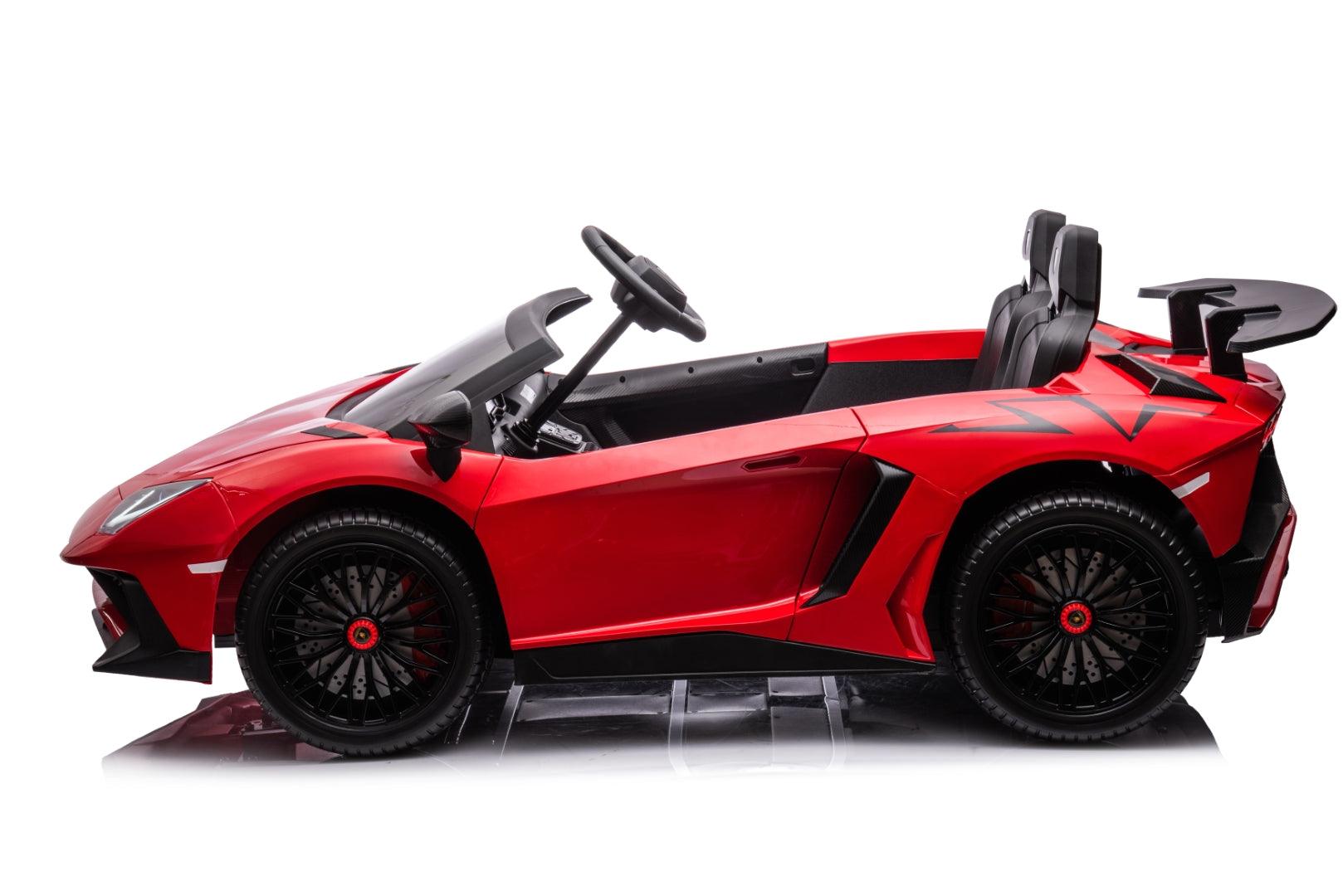 24V Lamborghini Aventador 2 Seater Ride On Car for Kids: Advanced Brushless Motor & Differential for High-Octane Fun-10