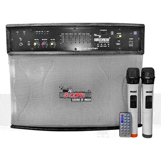 5 Core Wireless Portable PA System  400W PMPO Active Powered Bluetooth Compatible Karaoke Speaker-0