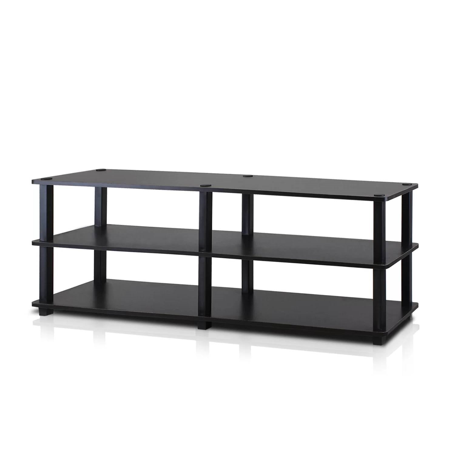 Modern 3-Shelf Espresso Black Shoe Rack - Holds up to 18 Pair of Shoes-1