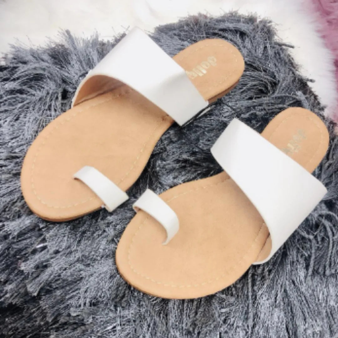 Tally Sandals -White