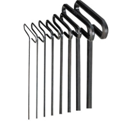 Hex key set 8 pc t-handle 6in. metric 2-10mm