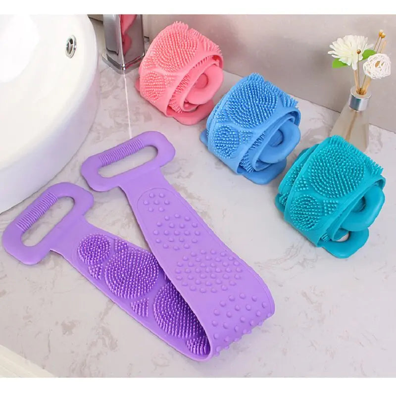 Silicone Back Scrubber Bath Belt