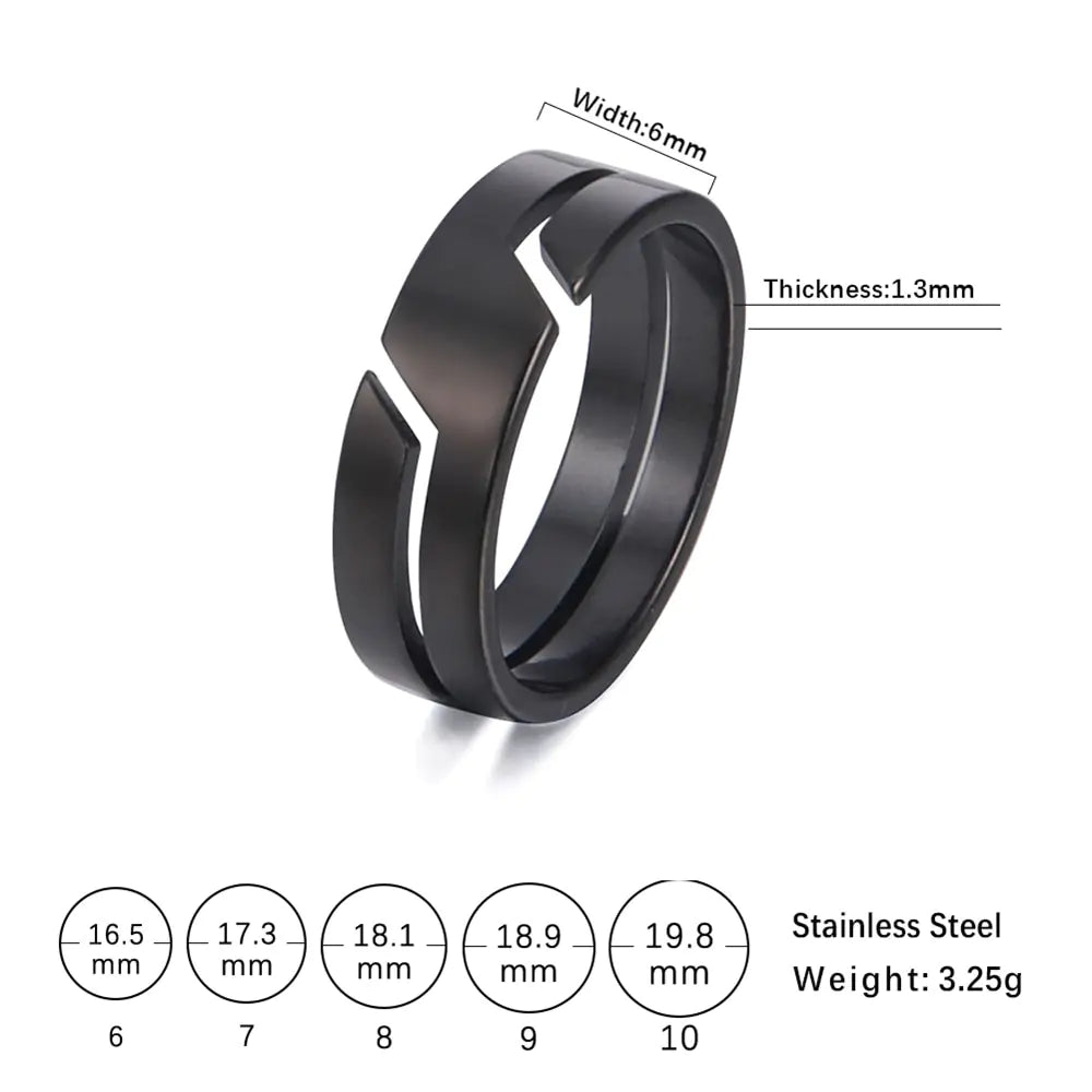 Stainless Steel Couple Ring