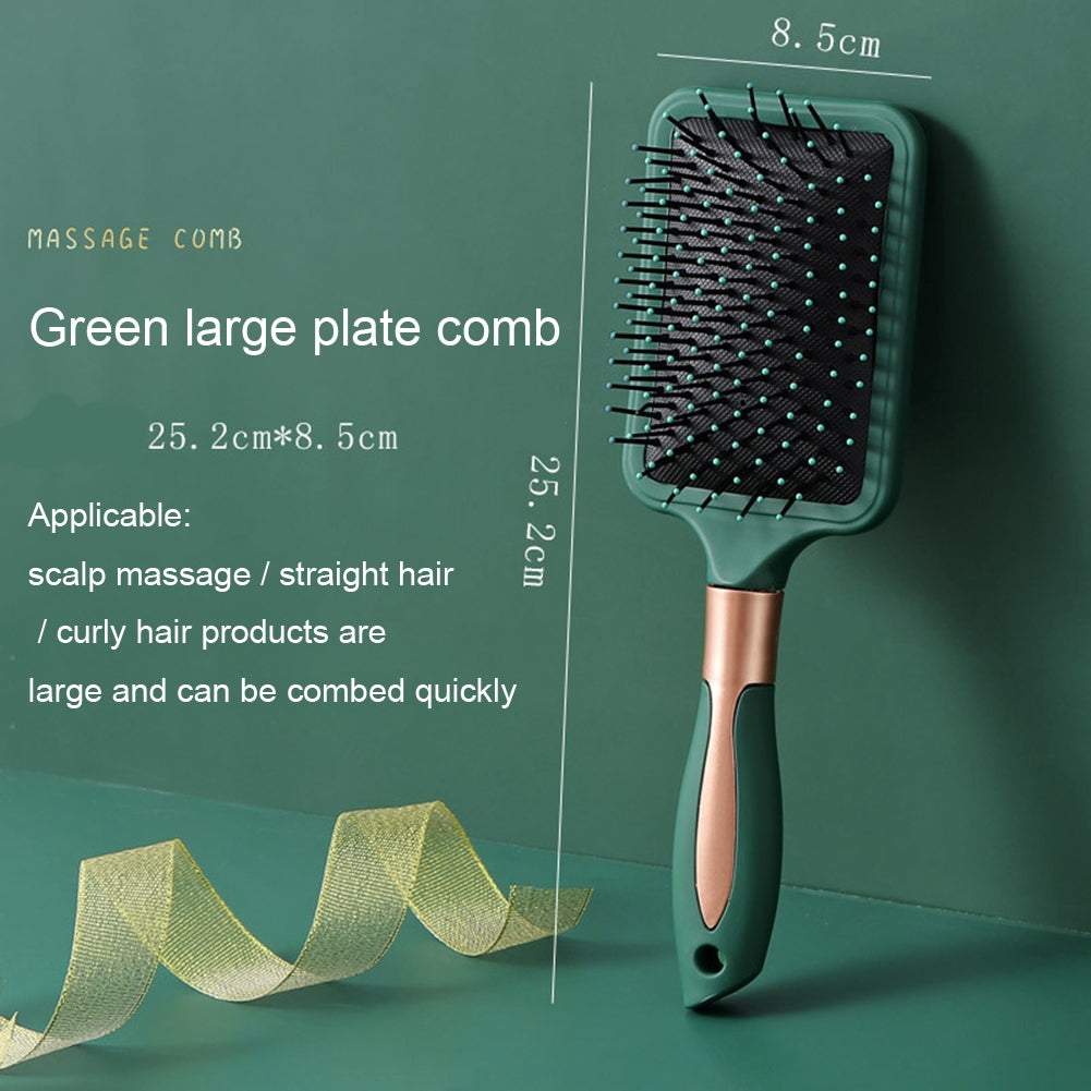 Air  Cushion  Massage  Comb Anti-static Flexible Elasticity Hair Scalp Massage Combs Ergonomics Antiskid Handle For Women Men OPP matte_Big board comb