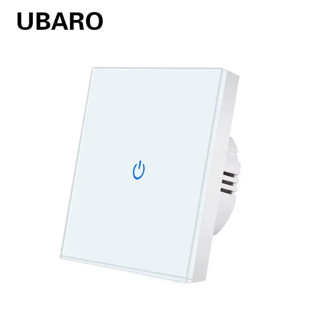 UBARO Crystal Tempered Glass Wall Panel Touch Switch