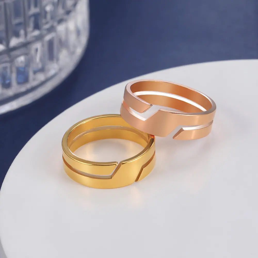 Stainless Steel Couple Ring