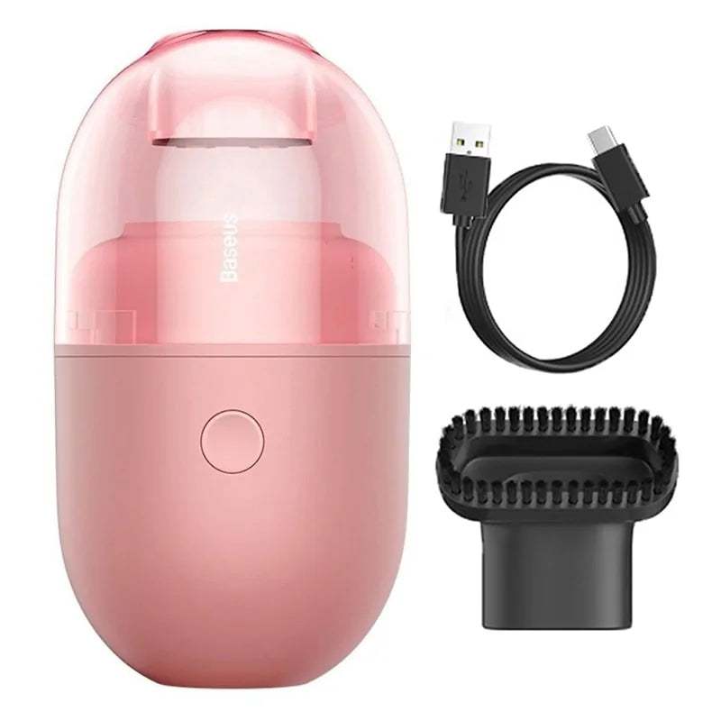 USB Rechargeable Desktop Vacuum Cleaner for Home and Car