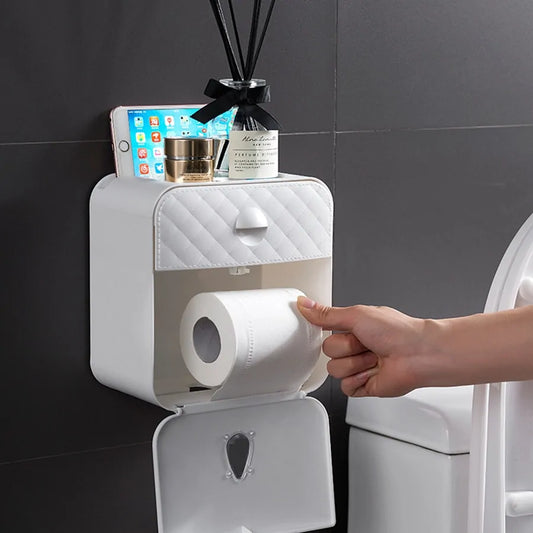 Waterproof Wall Mount Toilet Paper Holder