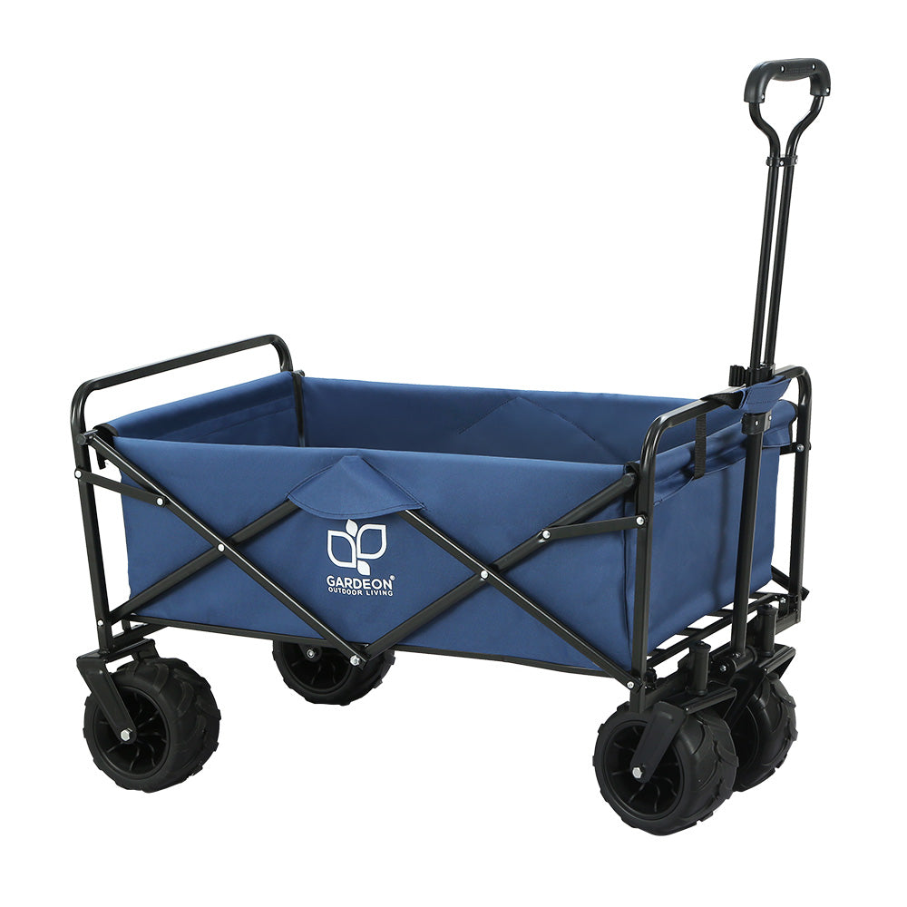 Gardeon Foldable Wagon Cart Trolley Cart Collapsible Beach Outdoor Garden Cart-0