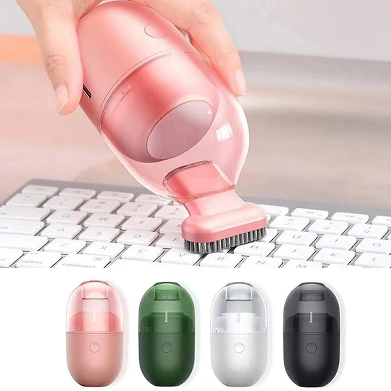 USB Rechargeable Desktop Vacuum Cleaner for Home and Car