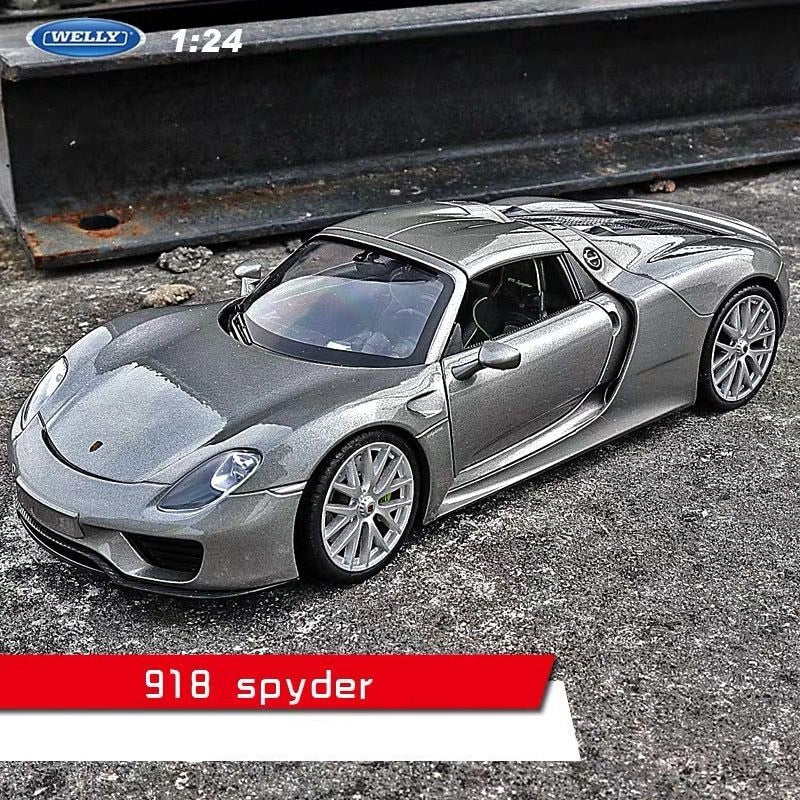 welly 1:24 Porsche 918  car alloy car model simulation car decoration collection gift toy Die casting model boy toy