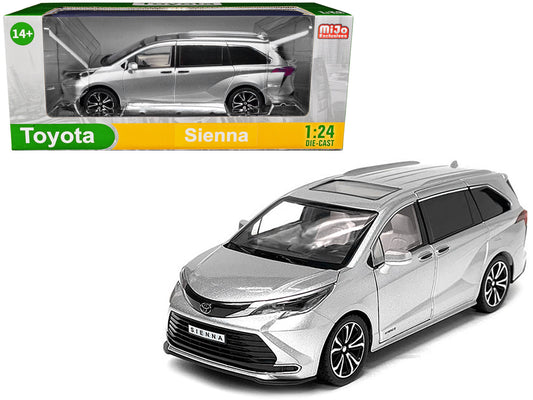 Toyota Sienna Minivan Silver Metallic 1/24 Diecast Model Car-0