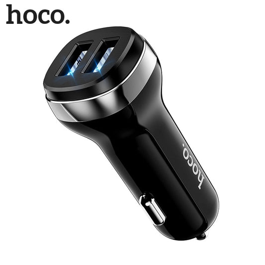 HOCO Mini 4.8A USB Car Charger For iPhone Xiaomi Tablet GPS Fast Charger Car-Charger Dual USB Car Phone Charger Adapter in Car