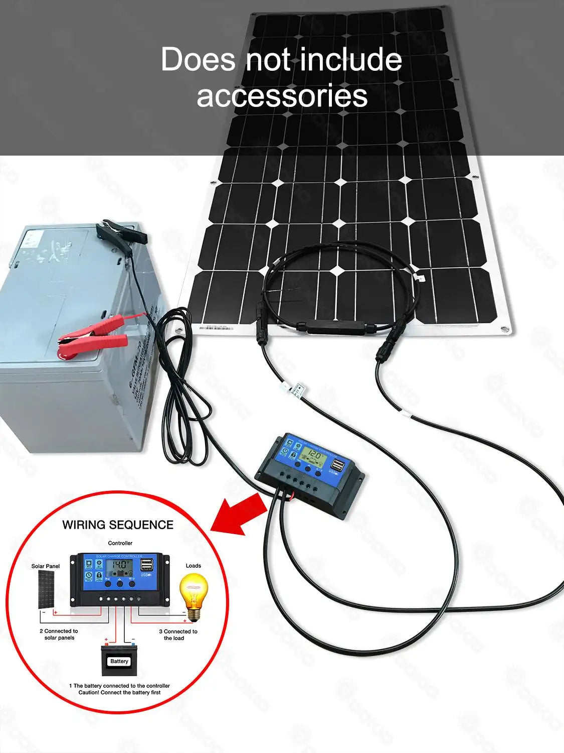 Dokio Flexible Solar Panel 100W Monocrystalline Solar Cell 200w 400w 600w 800W 1000W Solar Panel Kit For RV/Boat/Home system