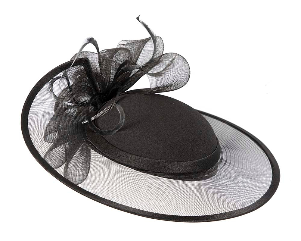 Black Mother of the Bride Wedding Hat custom made to order-1