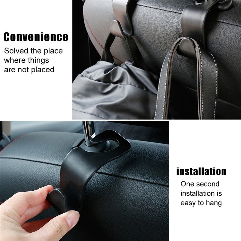 Universal Car Seat Back Hook Car Accessories Interior Portable Hanger Holder Storage for Car Bag Purse Cloth Decoration Dropship