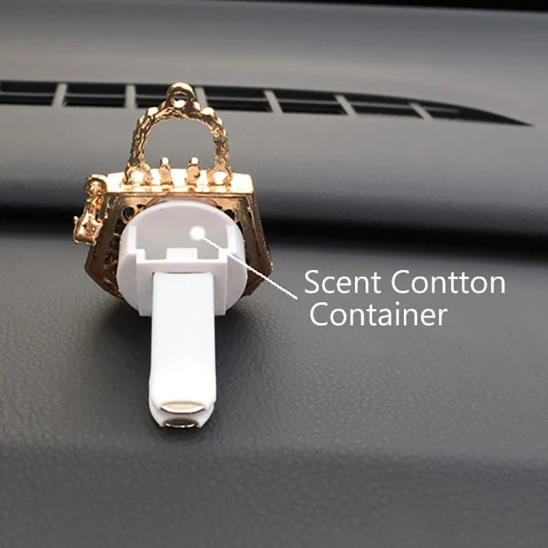 Bling Car Accessories Girls Purse High Heel Car Air Freshener Auto Outlet Perfume Clip Car Scent Diffuser Elegant Car Decoration