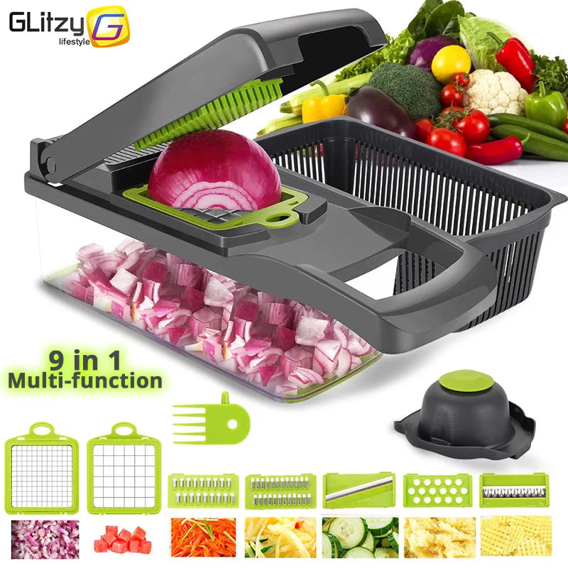 Vegetable Chopper Multifunctional Grater Cutter Kitchen Accessories Manual Fruit Slicer Potatos Shredders Cheese Onions Slicers