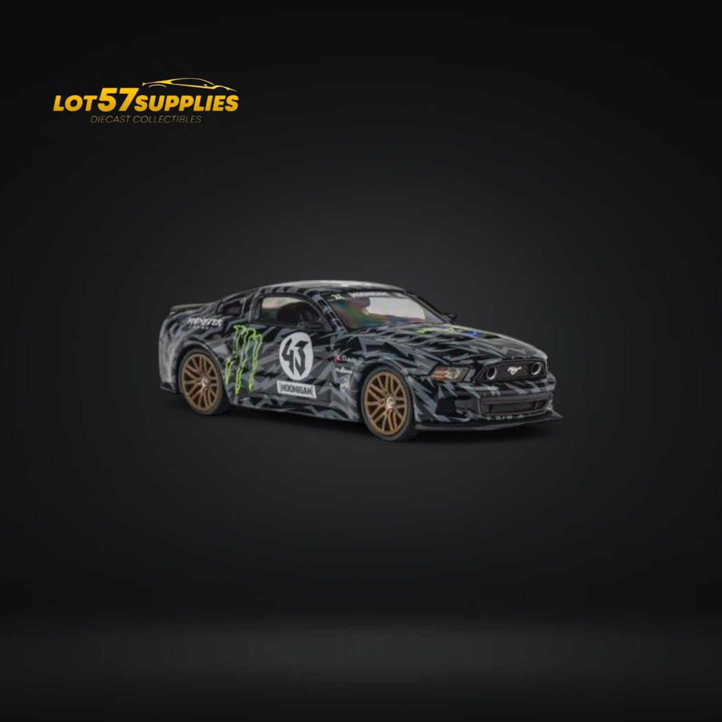 (Pre-Order) GDO Hunter x DCM 2014 Ford Mustang GT 5.0 Monster Livery 1:64-1