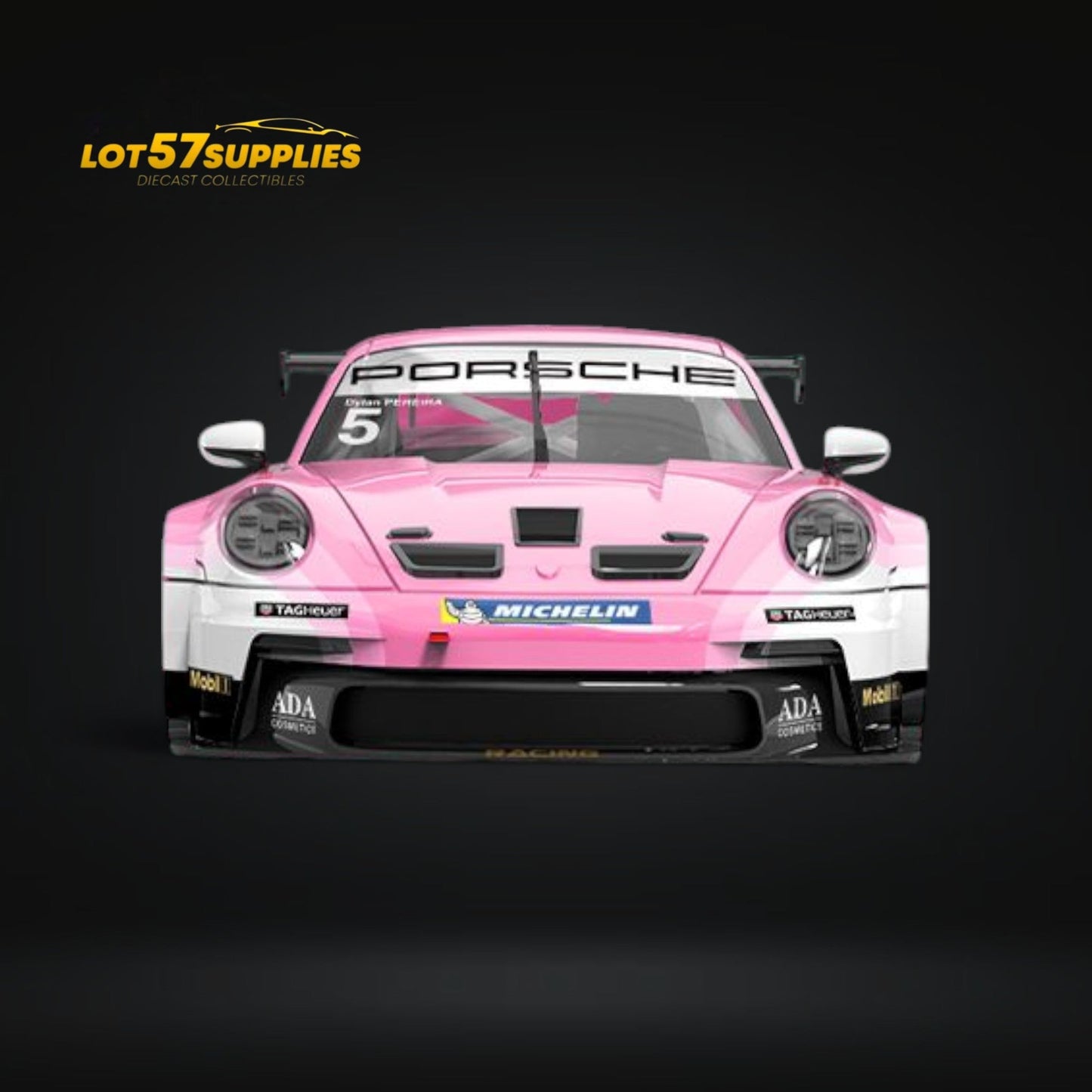 (Pre-Order) ModernArt Porsche 911 GT3 Cup-Yonda BWT Pink livery w/ figure 1:64-3