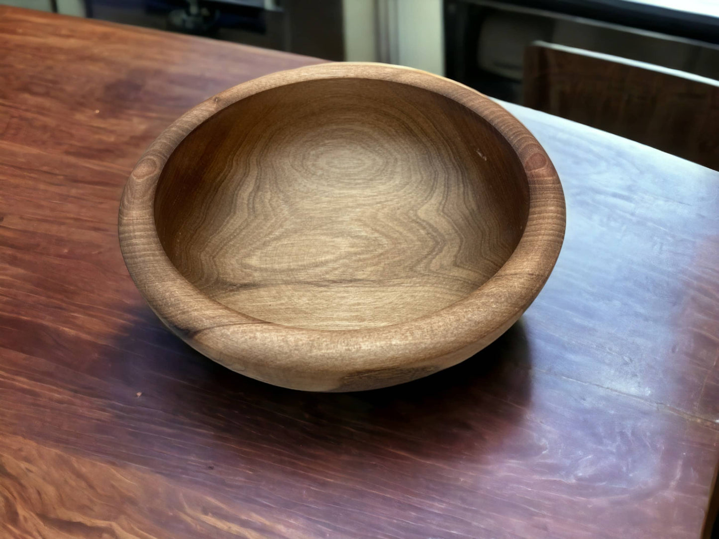 Walnut Bowl, Salad Bowl, Serving Bowls, Set Of 3 Handmade Moroccan Walnut Wood Bowl, Walnut Bowl Made From Ethically Sourced Wood-3