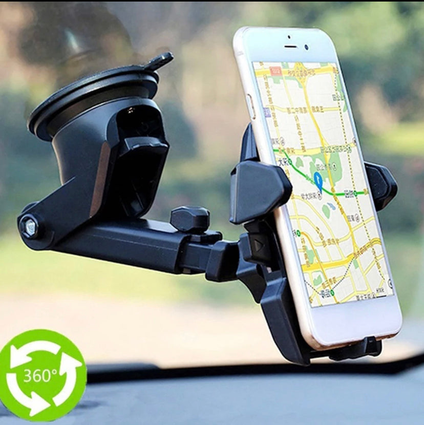 Car Phone Mount Holder Adjustable Long Neck One Touch-2