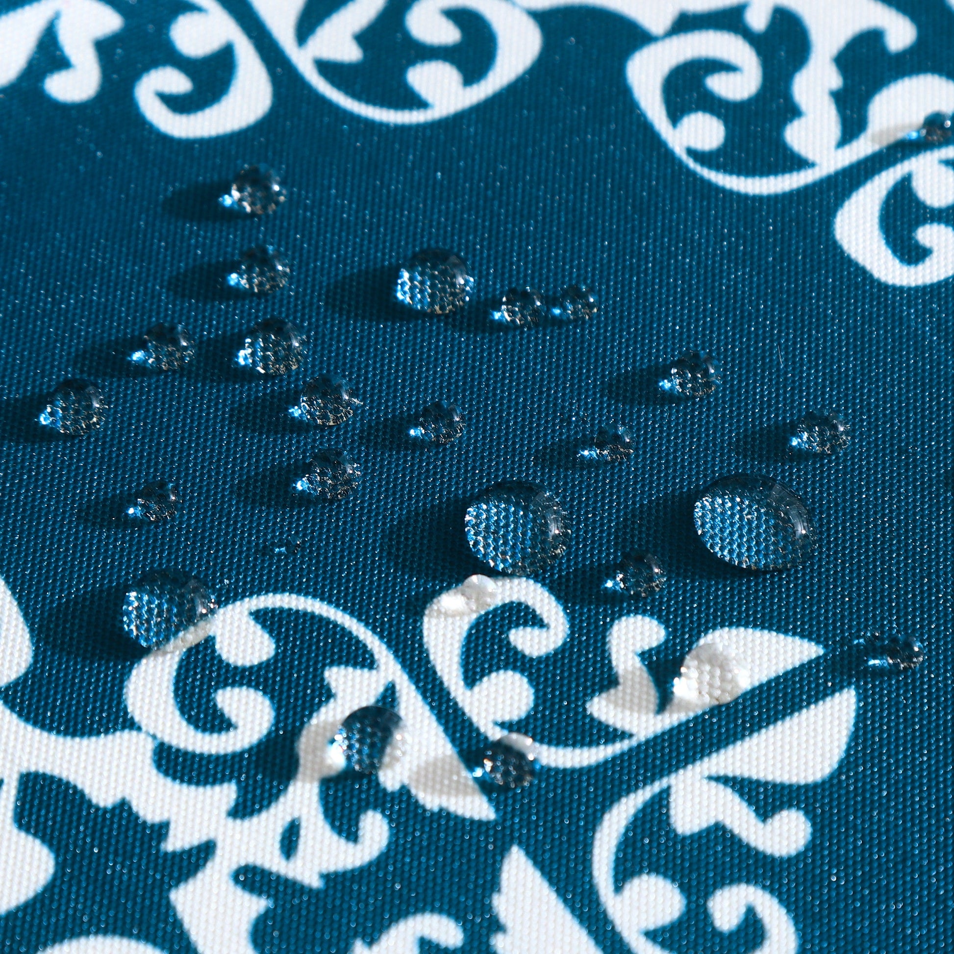Water Resistant Indoor Outdoor Table Cloth 137x185 CM (Blue) - Design TC4-2