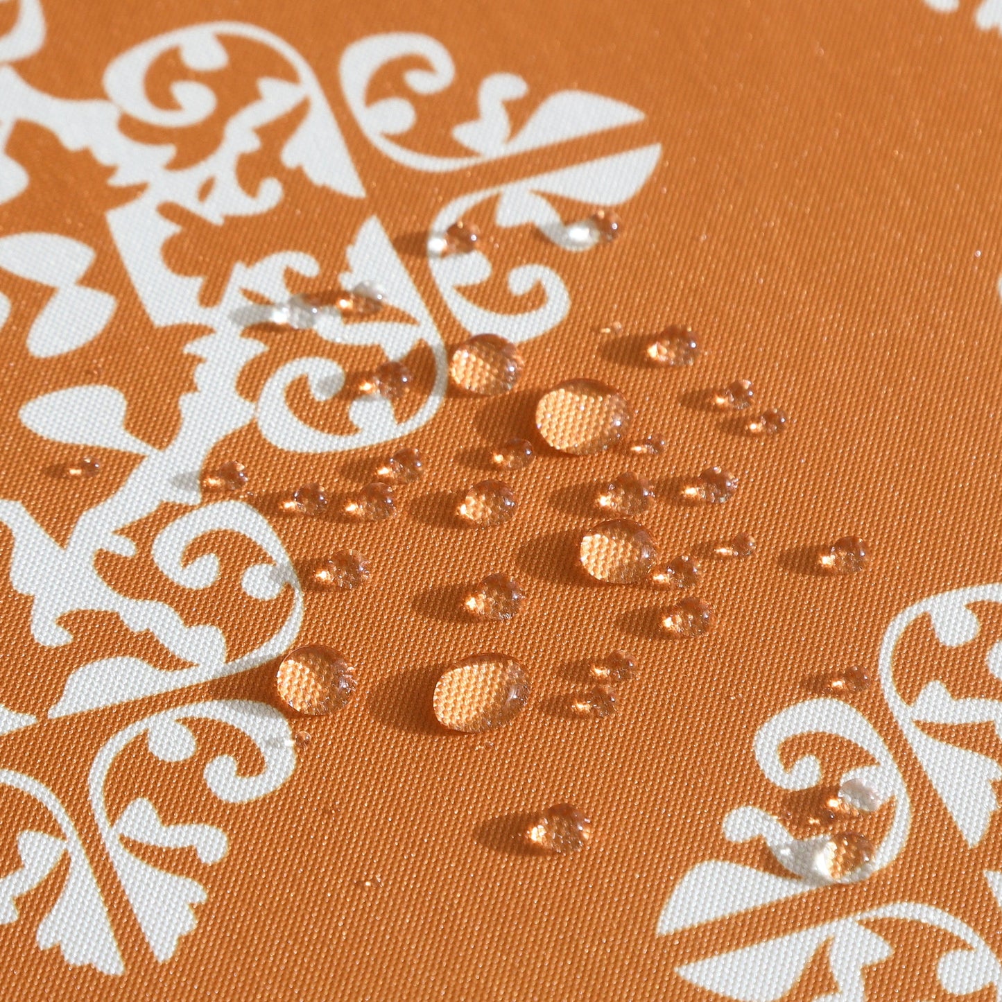 Water Resistant Indoor Outdoor Table Cloth 137x185 CM (Orange) - Design TC6-2