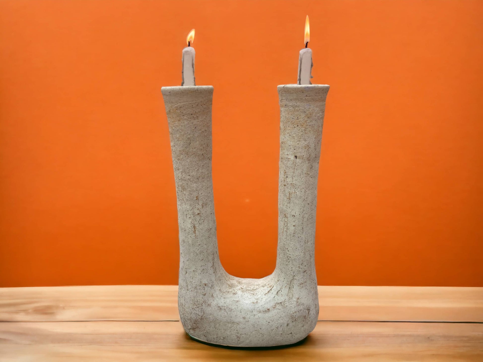 Elevate Your Decor with Tamegroute Twin Arc Candle Holder/Vase-1